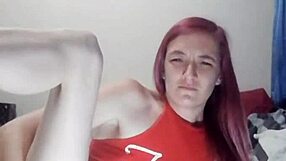 Ami the horny slut rams her wet pussy late at night