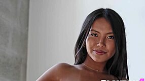 petite asian babe strips naked 🔥 vivian keys hot tease session