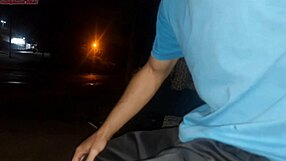 seriously risking dick on busty bus slut waiting... she deepthroats wildly!