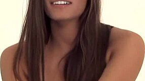 madelyn marie bends over bed fingering shaved asshole for man