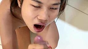 Massive cumshots drench petite 18-year-old asian faces cumpilation!