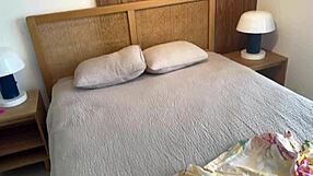 busty stepmom leyne rodriguez shares bed and hot sex with stepson