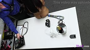 caught horny teen babysitter shoplifter punished with doggystyle pounding