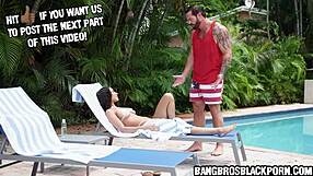 ebony stepdaughter oiled up tight by stepdad for raw sex