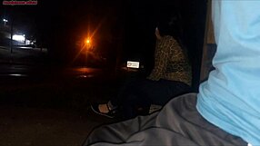 seriously risking dick on busty bus slut waiting... she deepthroats wildly!