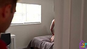 hey family why is this hot bimbo milf fucking everyone in the house?