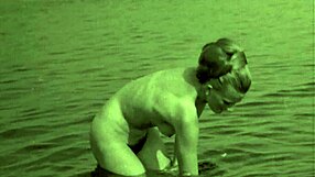 discover these top vintage naturists baring hairy beavers on retro beaches