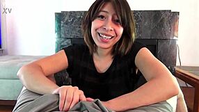 Dipping Toes Casting Interview With Petite Latina Natural Tits Babe