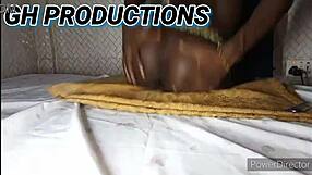 daddy fingers skinny african teen slut's tight asshole