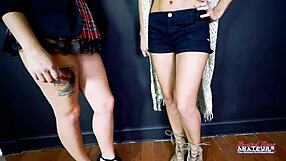 keyton and nica swap licks on pussies and cock before wild rides