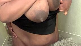 Chubby ebony housewife pounded by bbc while cleaning house desperately