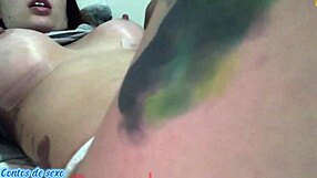 who's pounding this fresh silicone redhead's tight ass and pussy complete?