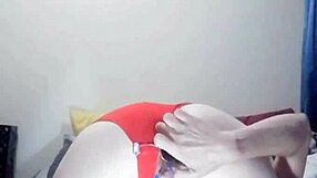 Ami the horny slut rams her wet pussy late at night