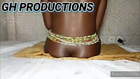 daddy fingers skinny african teen slut's tight asshole