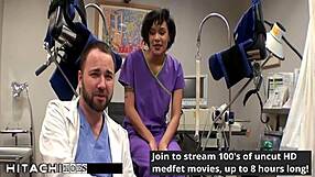 Nurse Jackie Banes forces freshman patient's mandatory vibrator orgasm hitachi.