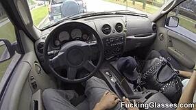 Fucking Glasses Chick Alby Rydes Gets Ripped Clothes and Hard Doggystyle Pound