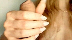 Blonde Bombshell Babe Delivers Sloppy Close-Up Blowjob for Homemade Couple