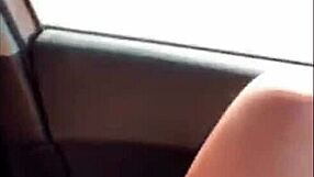 Why does this amazing blonde finger herself to orgasm in the car?