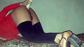 Sofi Vice Rides Big Dildo Anal Bent Over