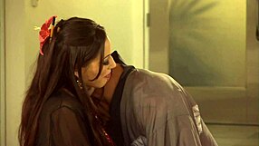 slender busty beauty shares tight slit for licks and deep fun