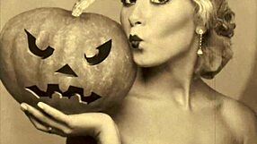 vintage halloween antique retro vibes in full spooky display