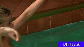 pool party turns wild with lileika zdenka marushek and friends