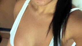 join my morning aerobics? love my naughty little swimsuit 😏👙💦