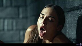 lesbian sluts possessed squirting wildly in demonic girl on girl hardcore domination!