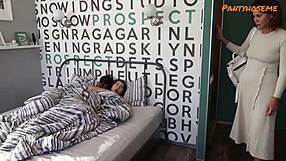 Stepmom Joins Stepdaughter's Bent Over Doggystyle Threesome For Intense FFM Action