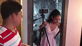 innocent big ass latina big tits fake casting with whore assistant