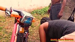 African wife queen fucks big dick ex boyfriend doggystyle in ghetto creampie finish