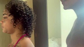 Beautiful Latina teen newbie flashes tight pussy backstage beach house