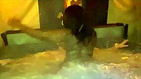 Quickie Hot Tub Creampie with Big Tits Ebony Cougar Kaiya Rose WCA
