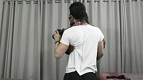 Perverse photographer bangs big ass trans model in steamy shoot