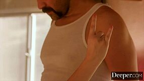 riley nixon chokes on deepthroat blowjob falling for his rough charm