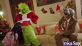 Grinch Fucks Victoria Camargo Curvy Ass in Christmas Cosplay Anal