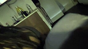 bbw amateur slut kneels to slurp and swallow thick cock in fetish blowjob