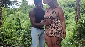 WATCH TOURIST'S HUGE ANACONDA DESTROY TIFFANY'S ASS IN PUBLIC FOREST CREAMPIE!!