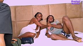 Threesome fun with two guys licking pussy then cumming on my ass