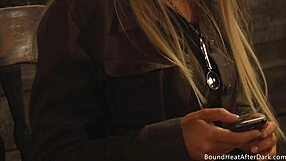 Bound curvy lesbian slave fingered to orgasm by strict femdom mistress?