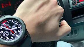 Bus driver pounds wet young pussy deep in forest outdoors