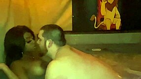 Quickie Hot Tub Creampie with Big Tits Ebony Cougar Kaiya Rose WCA