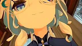 yukoshvr furina rides and dominates that goth hard