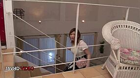 i love how this kinky busty asian milf takes creampie deep