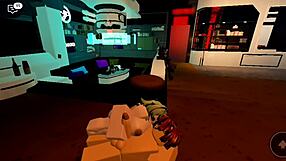Roblox friend pounds her pussy to cum several times