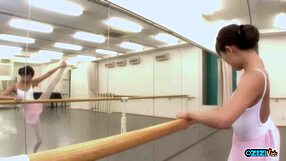 sexy skinny asian ballerina bitch poses naked fingering her big clit to orgasm