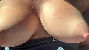 Horny Big Tits MILF Bounces Nipples Outdoors Wildly!