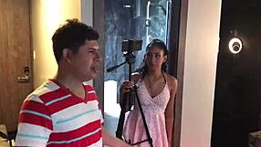 innocent big ass latina big tits fake casting with whore assistant