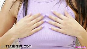 College Brunette Teases in Casting Interview