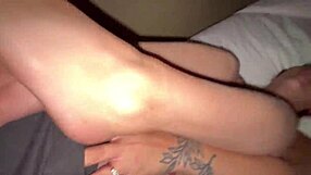 Wife flashes public then bends over for rough hotel doggystyle orgasm